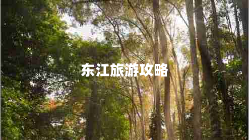 東江旅游攻略