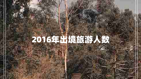 2016年出境旅游人數