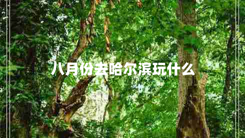 八月份去哈爾濱玩什么