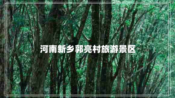 河南新鄉郭亮村旅游景區