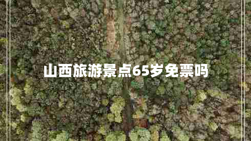 山西旅游景點(diǎn)65歲免票嗎
