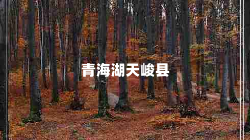 青海湖天峻縣