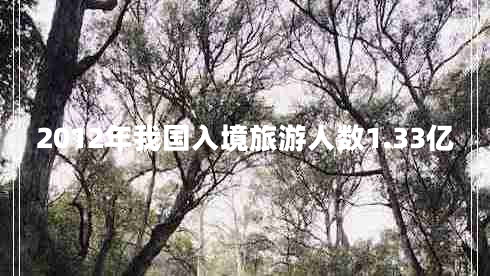 2012年我國入境旅游人數1.33億