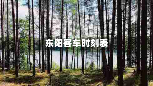 東陽(yáng)客車(chē)時(shí)刻表