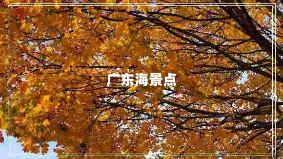 廣東海景點(diǎn)