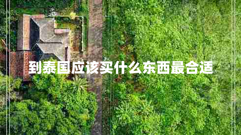 到泰國應該買(mǎi)什么東西最合適