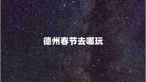 德州春節去哪玩