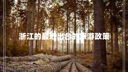 浙江的最近出臺的旅游政策