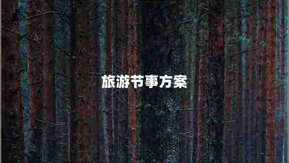 旅游節事方案