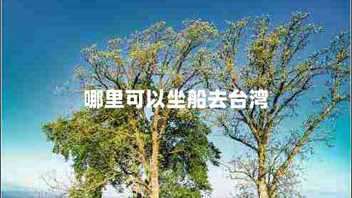 哪里可以坐船去臺(tái)灣