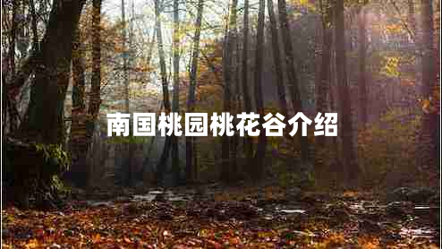 南國桃園桃花谷介紹