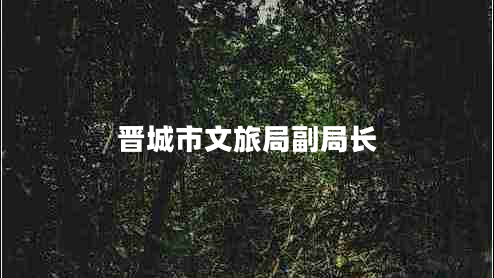 晉城市文旅局副局長(cháng)
