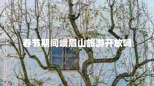 春節期間峨眉山旅游開(kāi)放嗎