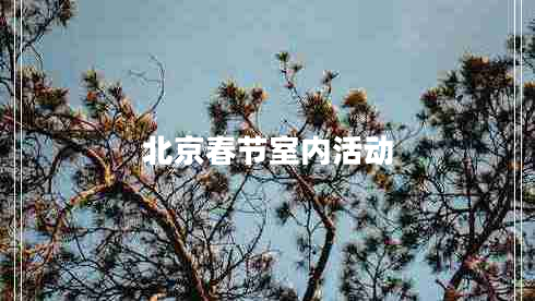 北京春節室內活動(dòng)