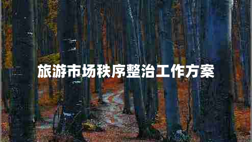 旅游市場(chǎng)秩序整治工作方案