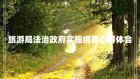 旅游局法治政府實(shí)施綱要心得體會