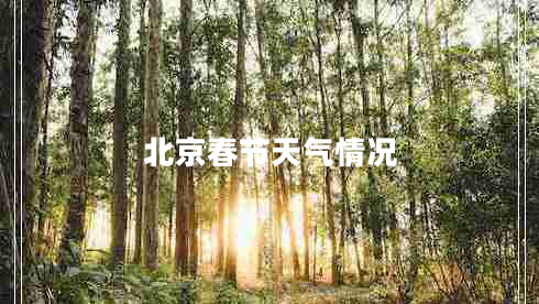 北京春節天氣情況