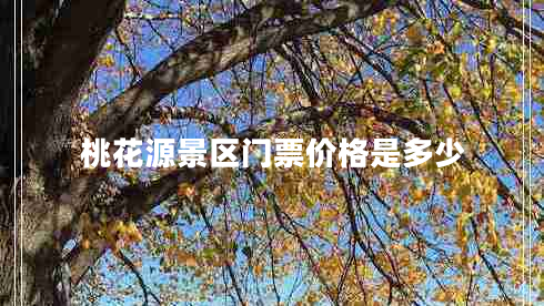 桃花源景區門(mén)票價(jià)格是多少