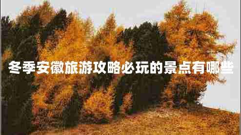 冬季安徽旅游攻略必玩的景點(diǎn)有哪些