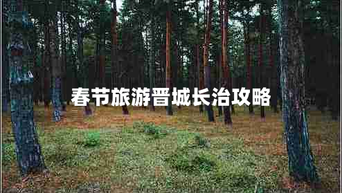 春節旅游晉城長(cháng)治攻略