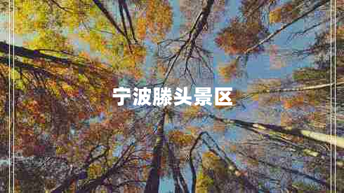 寧波滕頭景區