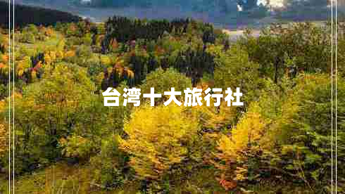 臺灣十大旅行社