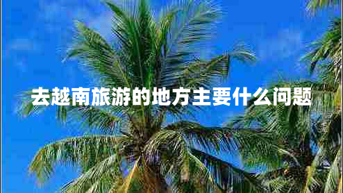 去越南旅游的地方主要什么問(wèn)題