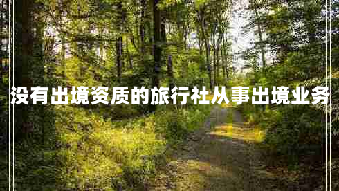 沒(méi)有出境資質(zhì)的旅行社從事出境業(yè)務(wù)