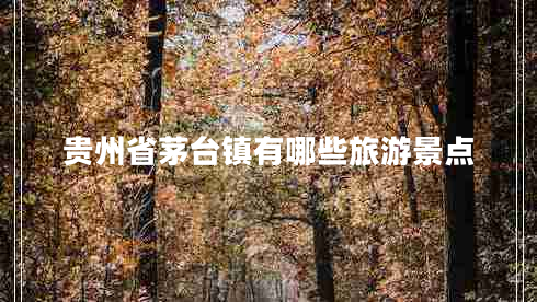貴州省茅臺鎮有哪些旅游景點(diǎn)
