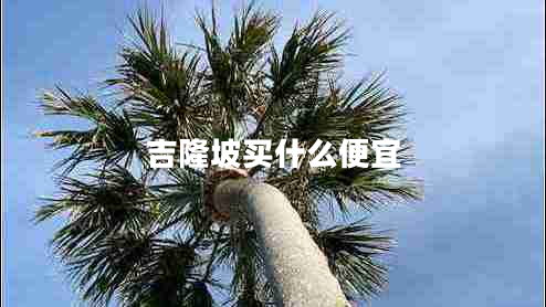 吉隆坡買(mǎi)什么便宜