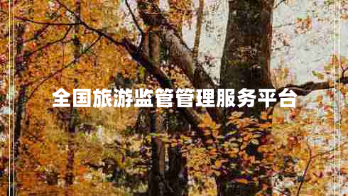 全國旅游監管管理服務(wù)平臺