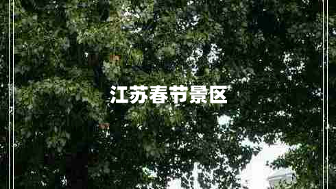江蘇春節景區