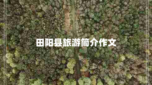 田陽(yáng)縣旅游簡(jiǎn)介作文