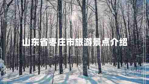 山東省棗莊市旅游景點(diǎn)介紹