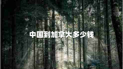 中國到加拿大多少錢(qián)