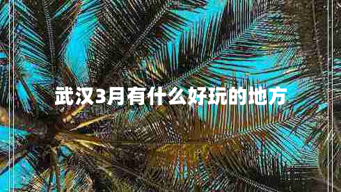 武漢3月有什么好玩的地方