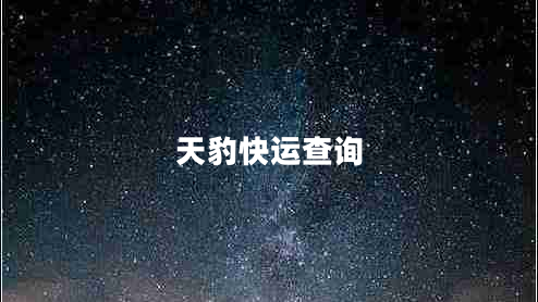 天豹快運(yùn)查詢
