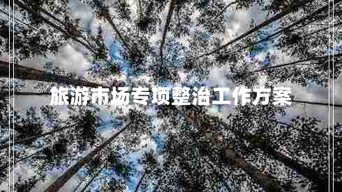 旅游市場(chǎng)專(zhuān)項整治工作方案