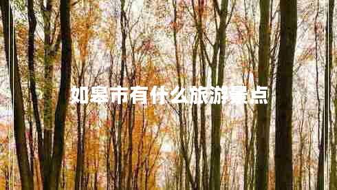如皋市有什么旅游景點