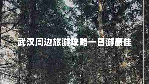 武漢周邊旅游攻略一日游最佳