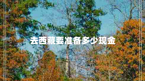 去西藏要準備多少現金