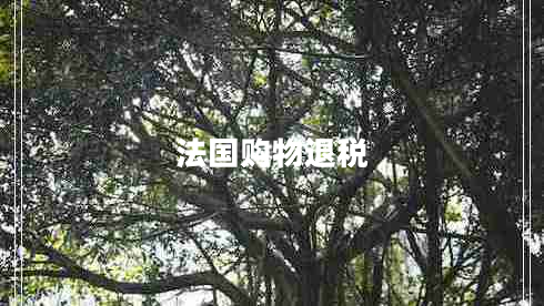 法國購物退稅