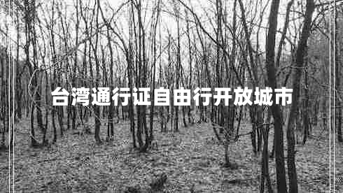 臺灣通行證自由行開(kāi)放城市
