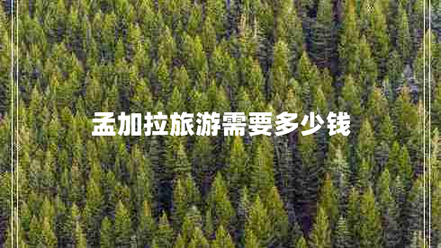 孟加拉旅游需要多少錢(qián)