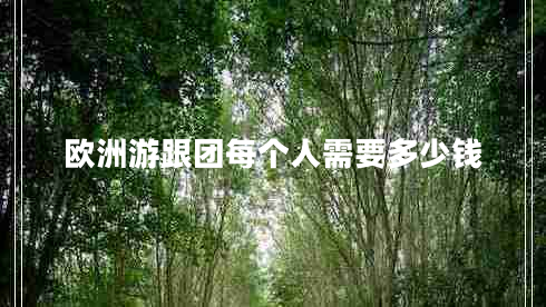 歐洲游跟團每個(gè)人需要多少錢(qián)