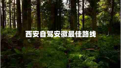 西安自駕安徽最佳路線(xiàn)