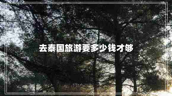 去泰國旅游要多少錢(qián)才夠