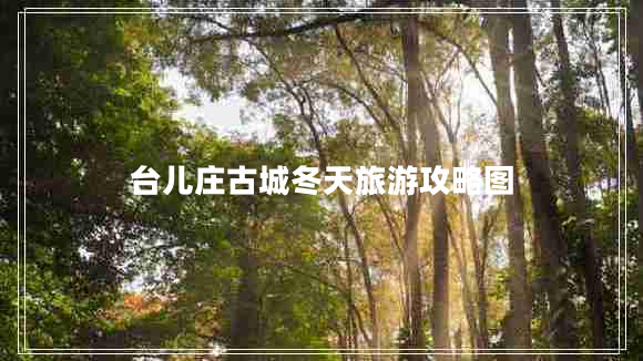 臺兒莊古城冬天旅游攻略圖