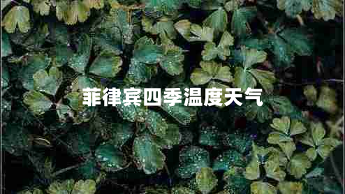 菲律賓四季溫度天氣