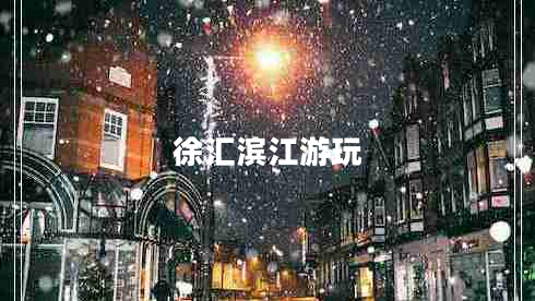 徐匯濱江游玩